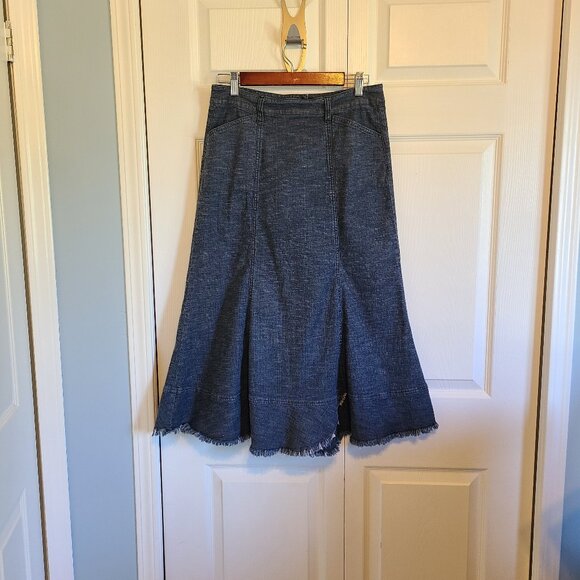 SIMON CHANG jean skirt - Picture 1 of 9